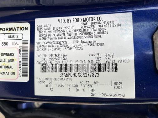 2016 Ford Fusion SE