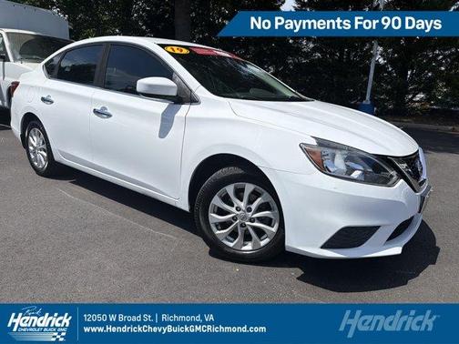 Cloud White 2019 Nissan Sentra SV