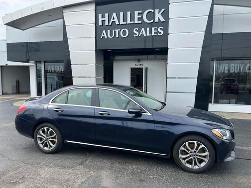 Blue 2017 Mercedes-Benz C-Class C 300 4MATIC