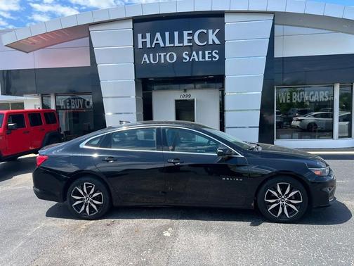 Black 2017 Chevrolet Malibu 1LT