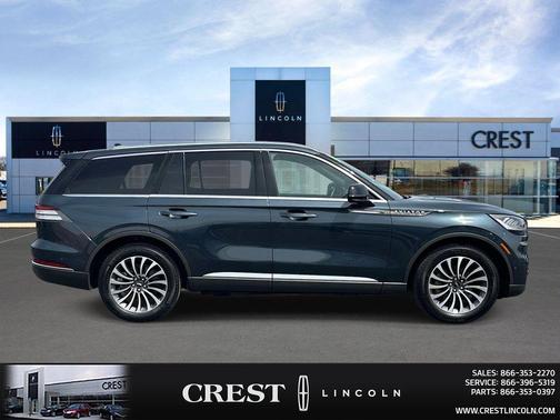 Flight Blue Metallic Clearcoat 2024 Lincoln Aviator Reserve AWD