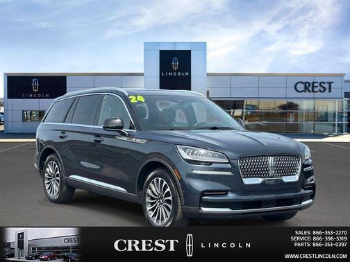 Flight Blue Metallic Clearcoat 2024 Lincoln Aviator Reserve AWD
