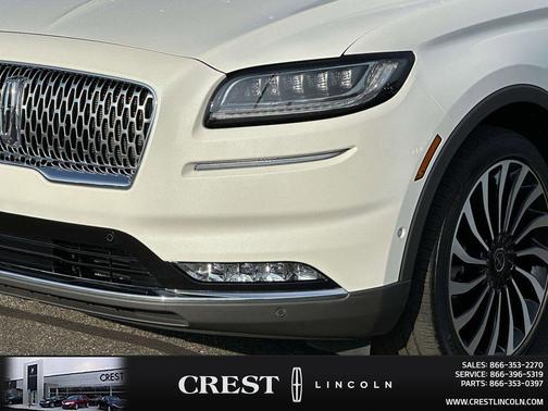 Pristine White Metallic Tri-Coat 2023 Lincoln Nautilus Black Label