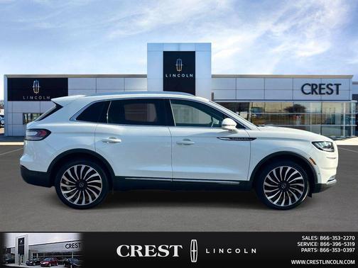 Pristine White Metallic Tri-Coat 2023 Lincoln Nautilus Black Label
