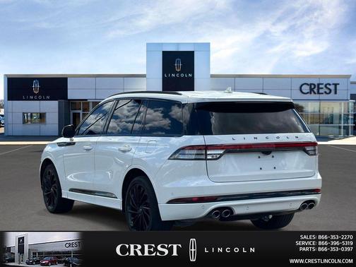 Pristine White Metallic Tri-Coat 2023 Lincoln Aviator Black Label AWD