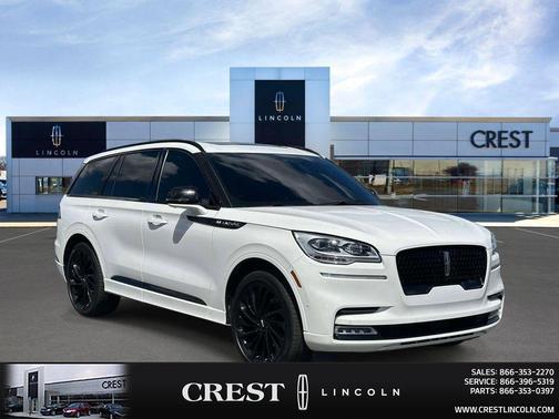 Pristine White Metallic Tri-Coat 2023 Lincoln Aviator Black Label AWD