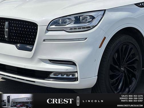 Pristine White Metallic Tri-Coat 2023 Lincoln Aviator Black Label AWD
