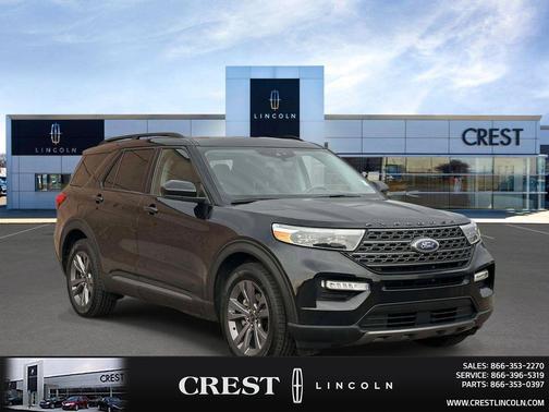 Agate Black Metallic 2022 Ford Explorer XLT
