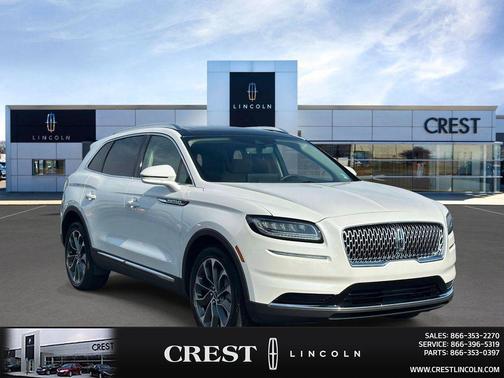 Pristine White Metallic Tri-Coat 2022 Lincoln Nautilus Reserve