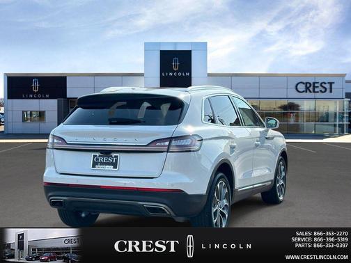 Pristine White Metallic Tri-Coat 2022 Lincoln Nautilus Reserve