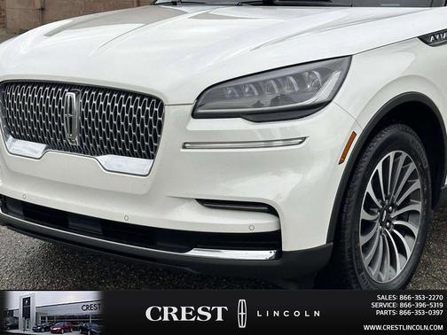 Pristine White Metallic Tri-Coat 2022 Lincoln Aviator Reserve AWD