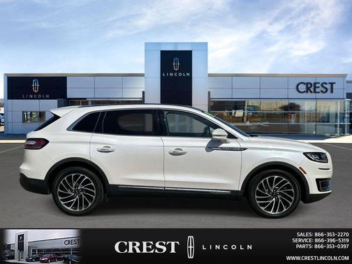 White Platinum Metallic Tri-Coat 2019 Lincoln Nautilus Reserve