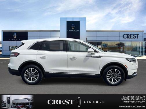 Pristine White Metallic Tri-Coat 2023 Lincoln Nautilus Standard