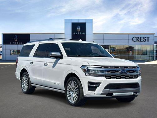 Star White Metallic Tri-Coat 2023 Ford Expedition Max Platinum