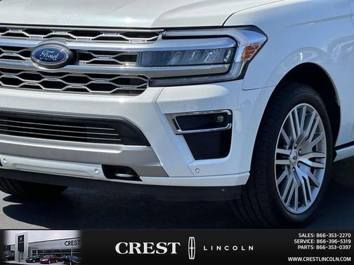 Star White Metallic Tri-Coat 2023 Ford Expedition Max Platinum