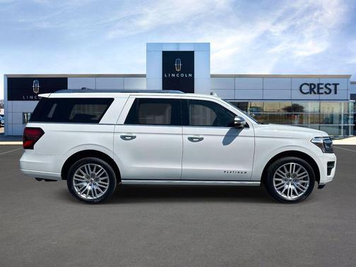 Star White Metallic Tri-Coat 2023 Ford Expedition Max Platinum