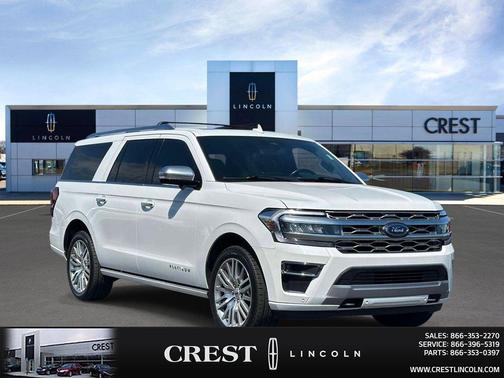 Star White Metallic Tri-Coat 2023 Ford Expedition Max Platinum