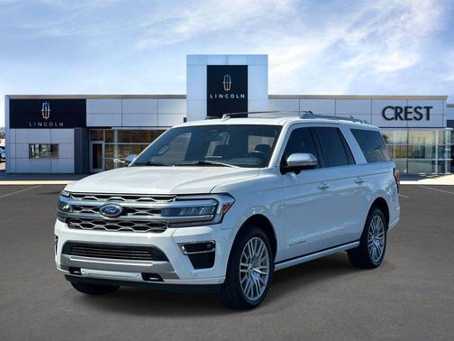 Star White Metallic Tri-Coat 2023 Ford Expedition Max Platinum