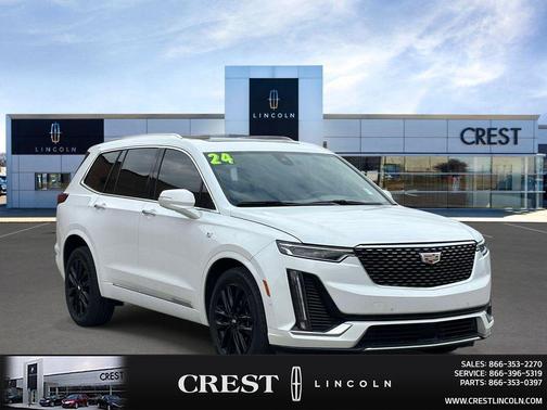 Crystal White Tricoat 2024 Cadillac XT6 Premium Luxury AWD
