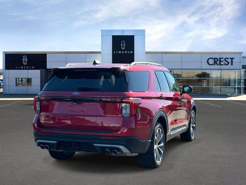 Rapid Red Metallic Tinted Clearcoat 2025 Ford Explorer Platinum