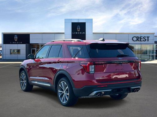 Rapid Red Metallic Tinted Clearcoat 2025 Ford Explorer Platinum