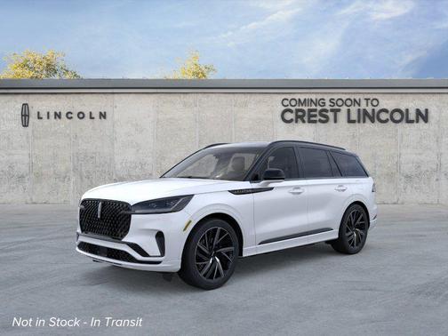 Pristine White Metallic Tri-Coat 2026 Lincoln Aviator Black Label AWD