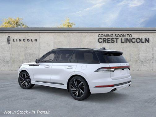 Pristine White Metallic Tri-Coat 2026 Lincoln Aviator Black Label AWD