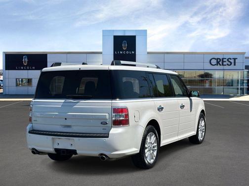 White Platinum Metallic Tri-Coat 2019 Ford Flex SEL