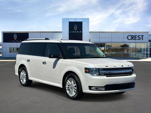 White Platinum Metallic Tri-Coat 2019 Ford Flex SEL