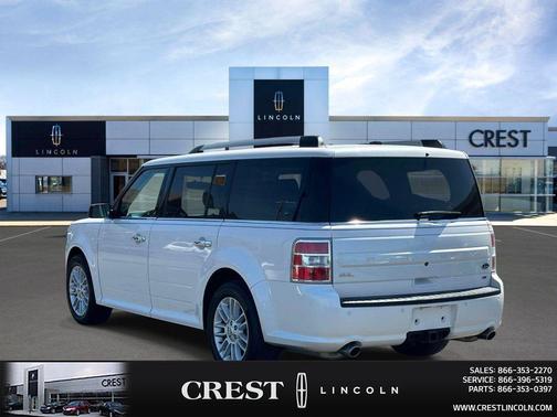 White Platinum Metallic Tri-Coat 2019 Ford Flex SEL