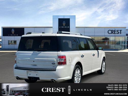 White Platinum Metallic Tri-Coat 2019 Ford Flex SEL