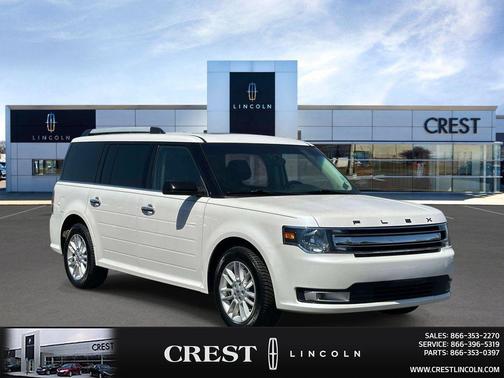 White Platinum Metallic Tri-Coat 2019 Ford Flex SEL