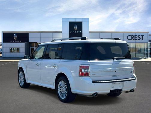 White Platinum Metallic Tri-Coat 2019 Ford Flex SEL