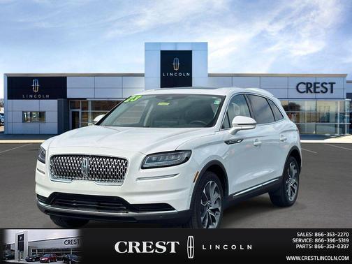 Pristine White Metallic Tri-Coat 2023 Lincoln Nautilus Reserve