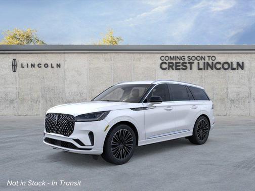 Pristine White Metallic Tri-Coat 2026 Lincoln Aviator Black Label AWD