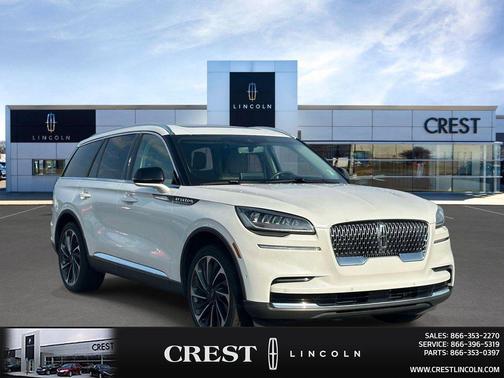 Pristine White Metallic Tri-Coat 2023 Lincoln Aviator Reserve AWD