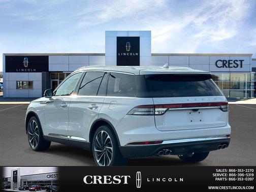 Pristine White Metallic Tri-Coat 2023 Lincoln Aviator Reserve AWD