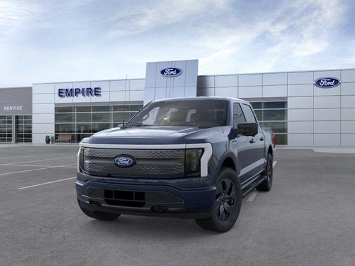 Blue Metallic 2025 Ford F-150 Lightning Flash