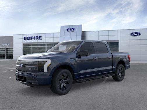 Blue Metallic 2025 Ford F-150 Lightning Flash