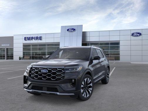 Agate Black Metallic 2026 Ford Explorer Platinum