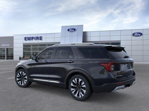 Agate Black Metallic 2026 Ford Explorer Platinum