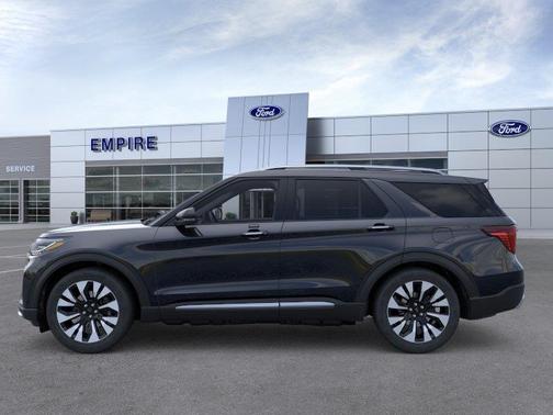 Agate Black Metallic 2026 Ford Explorer Platinum