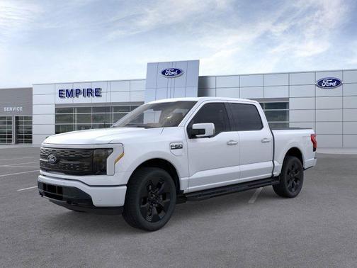 Space White Metallic 2025 Ford F-150 Lightning Platinum