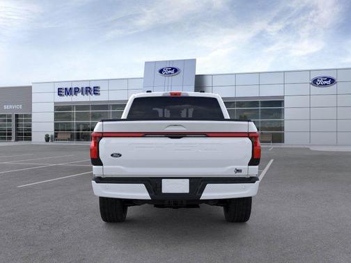 Space White Metallic 2025 Ford F-150 Lightning Platinum