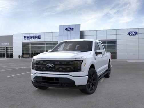 Space White Metallic 2025 Ford F-150 Lightning Platinum