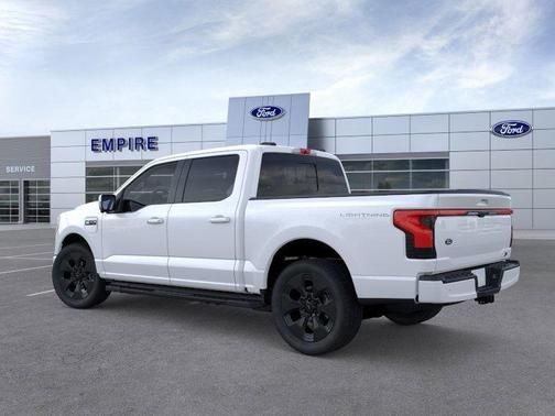 Space White Metallic 2025 Ford F-150 Lightning Platinum