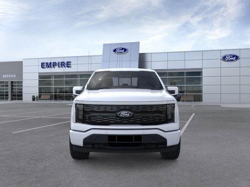 Space White Metallic 2025 Ford F-150 Lightning Platinum