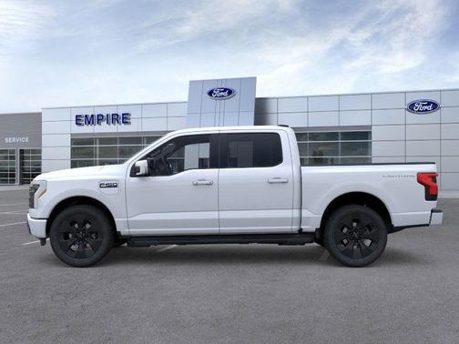 Space White Metallic 2025 Ford F-150 Lightning Platinum