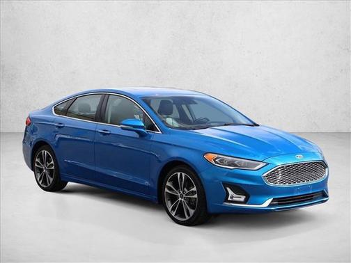 Velocity Blue Metallic 2020 Ford Fusion Titanium