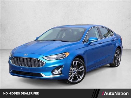 Velocity Blue Metallic 2020 Ford Fusion Titanium